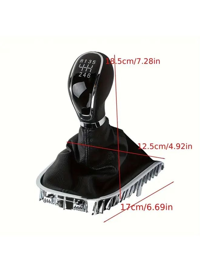 Manual Gear Shift Knob 6 Speed Ergonomic Grip Black For R135 R246 Models - Image 3